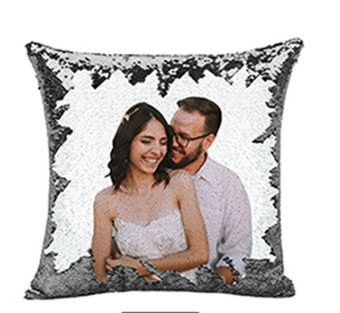 Magic Sequined Custom Gift Pillow Magic Sequined Custom Gift Pillow